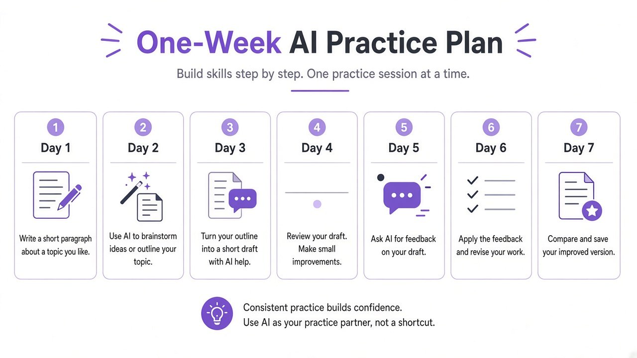 One-week AI practice plan